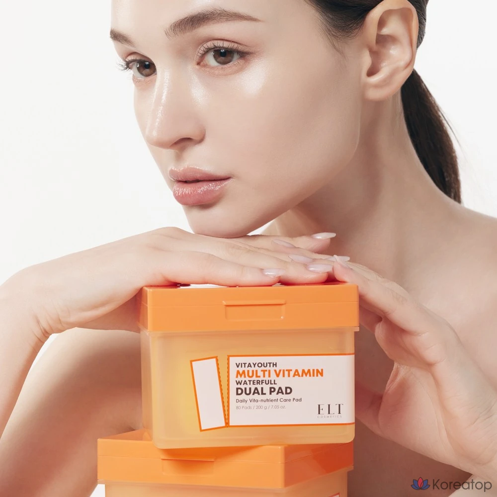 Пэды для лица ELT Vita Youth Multivitamin Moisture Dual Pack Pad, 80 шт.