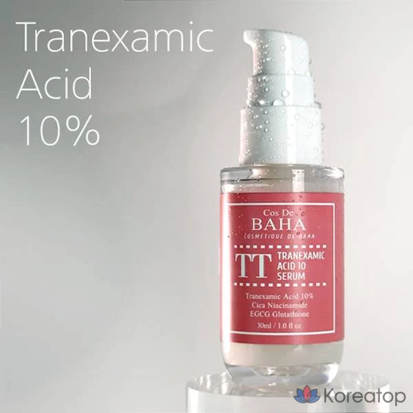 Ампульная сыворотка Cos De Baha TT Tranexamic Acid 10% Brightening Ampoule Serum, 30 мл, 1 шт.