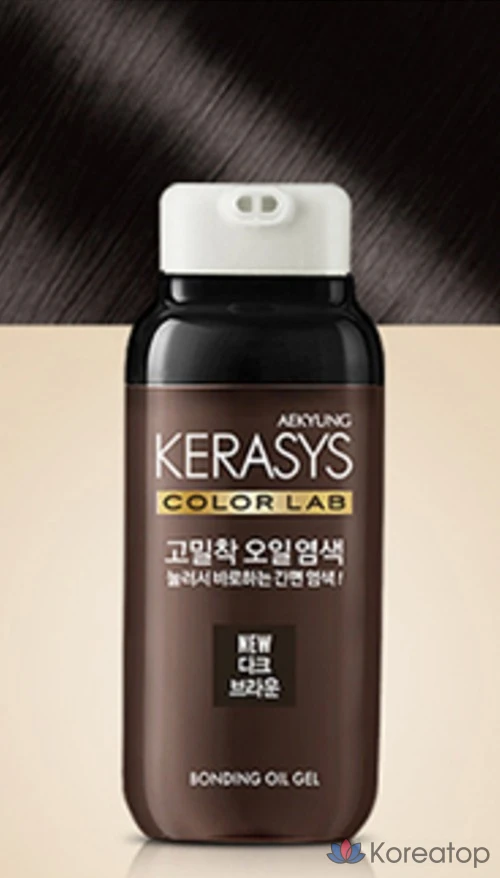 Краска для волос KeraSys High-Density Oil Hair Dye, оттенок Dark Brown, 1 шт.