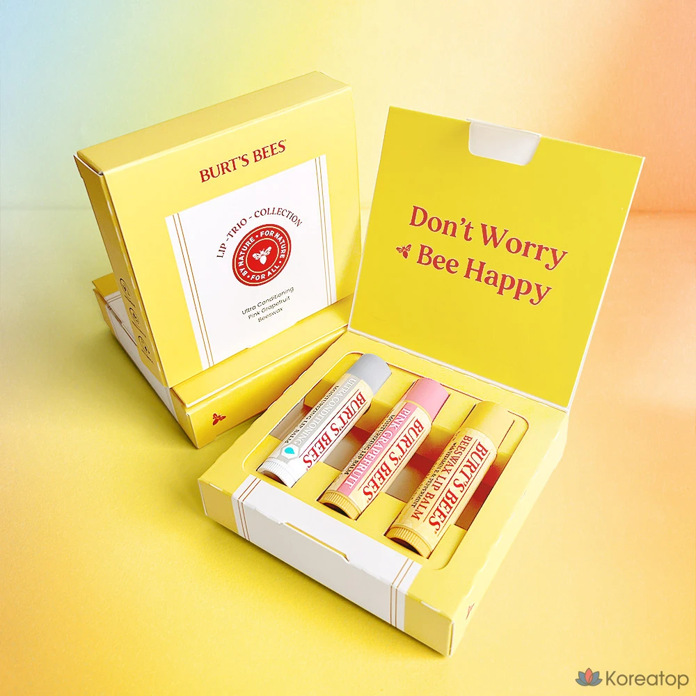 Набор для ухода Burt's Bees Lip Collection 3-piece Set (Lip Balm 3 types), 1 шт.