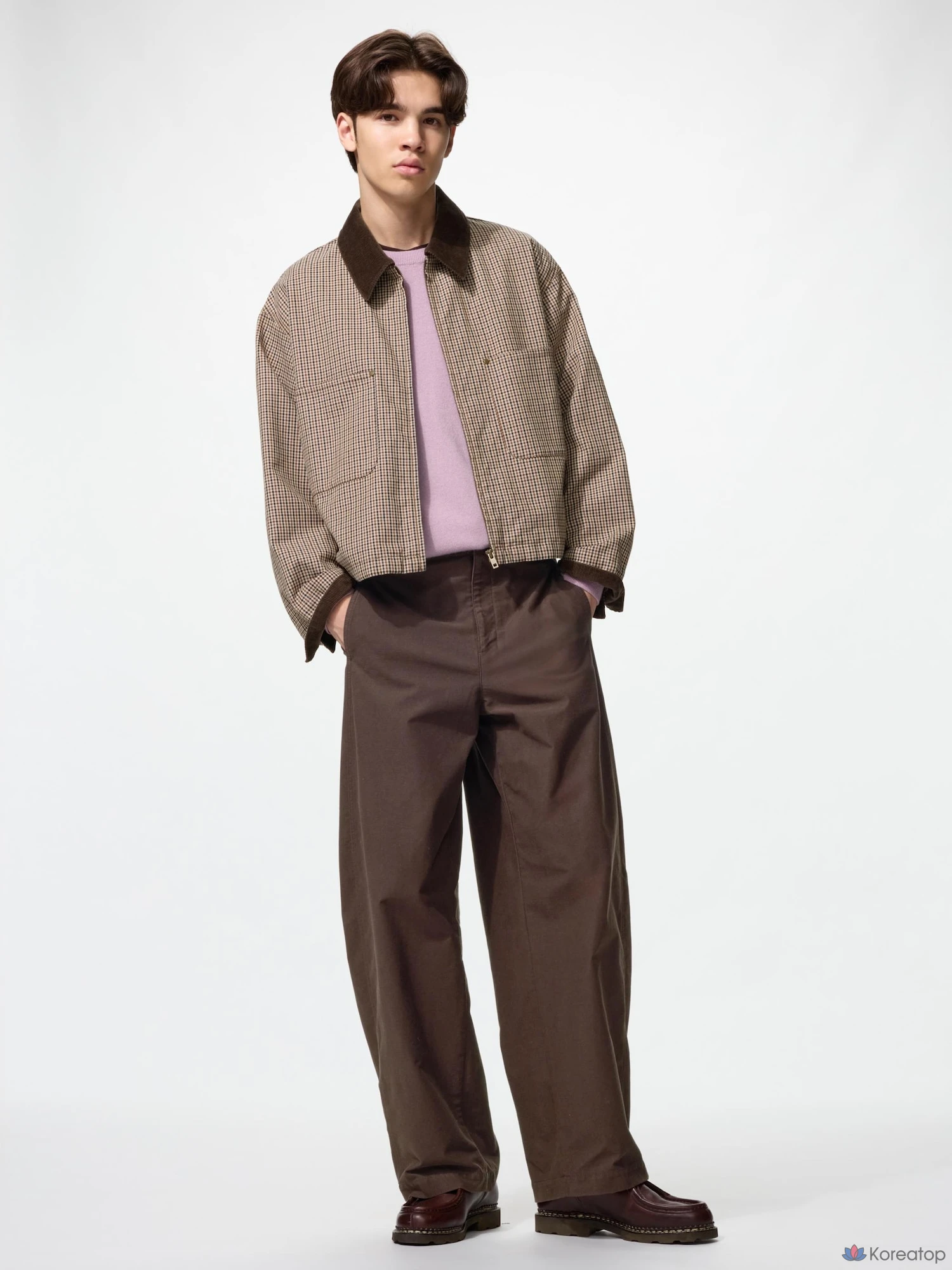 Куртка на молнии Uniqlo Zip-Up Short Jacket, узорчатая