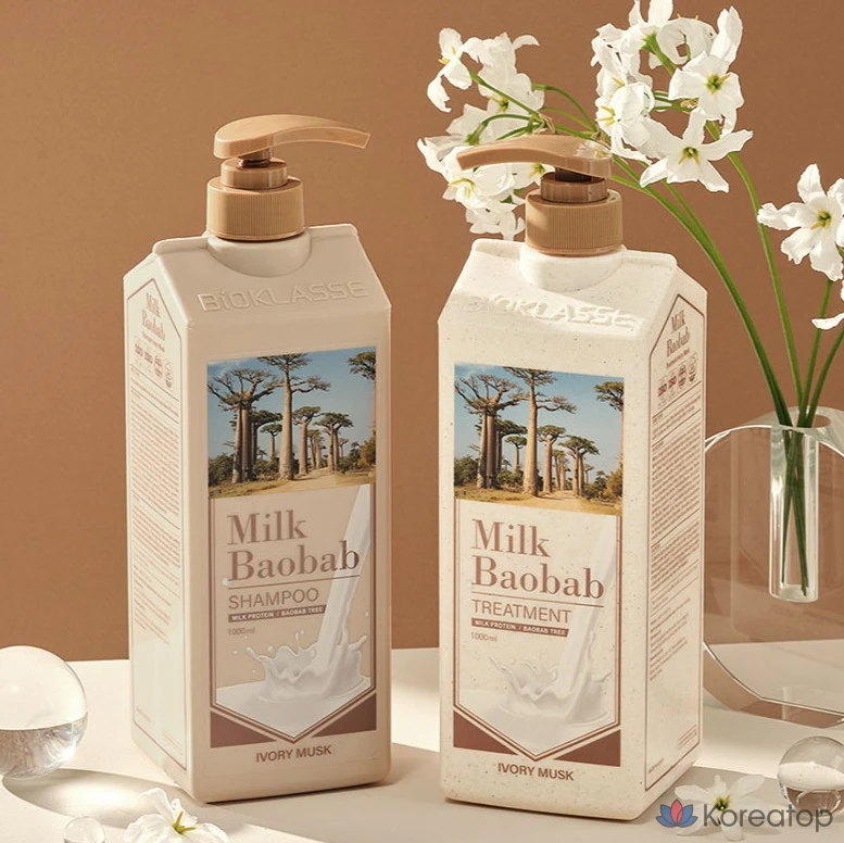 Триатмент для волос Milk Baobab Treatment, аромат Ivory Musk, 1 л, 1 шт.