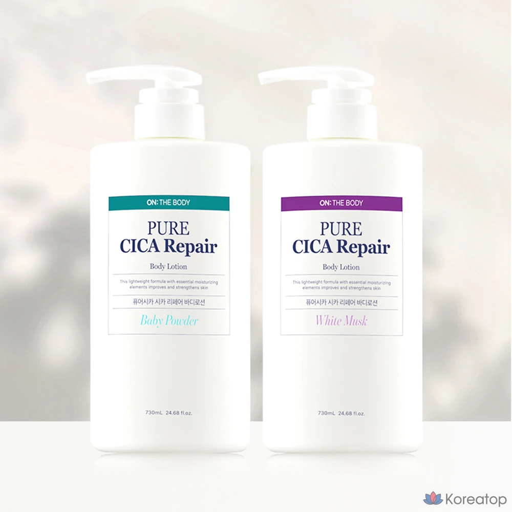 Лосьон для тела Pure Derma On The Body Pure Cica, аромат Baby Powder, 730 мл, 1 шт.