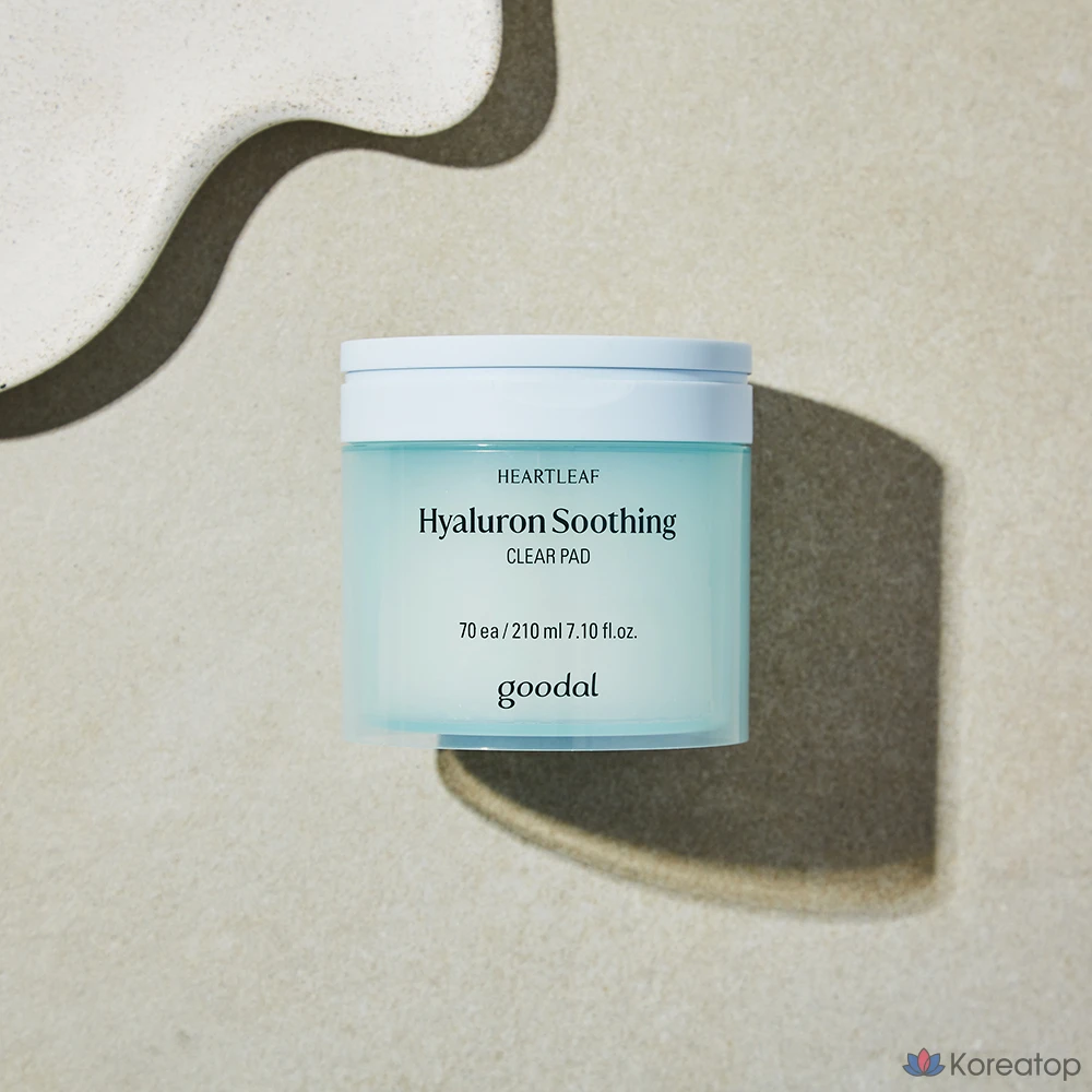 Пэды Goodal Heartleaf Hyaluron Soothing Clear Pad, 70 шт.