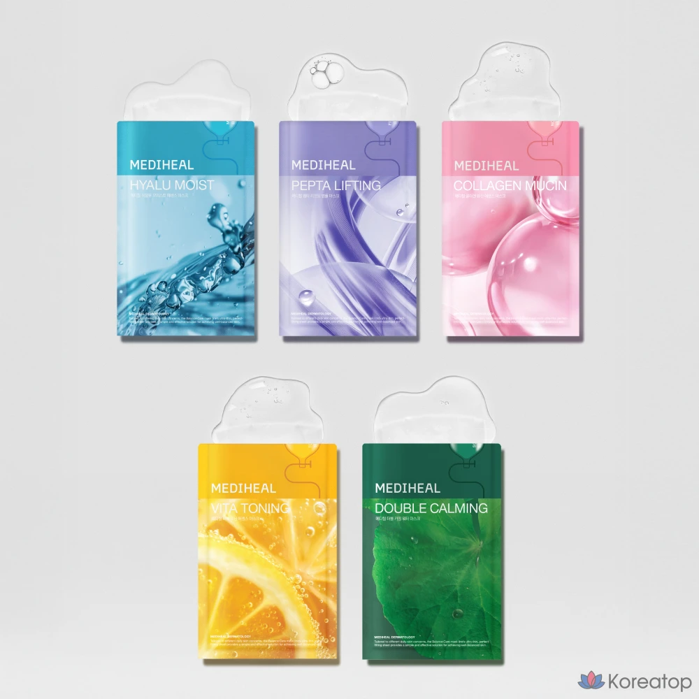 Тканевая маска для лица MEDIHEAL Hyalu Moist Essence Mask, 20 мл, 15 шт.
