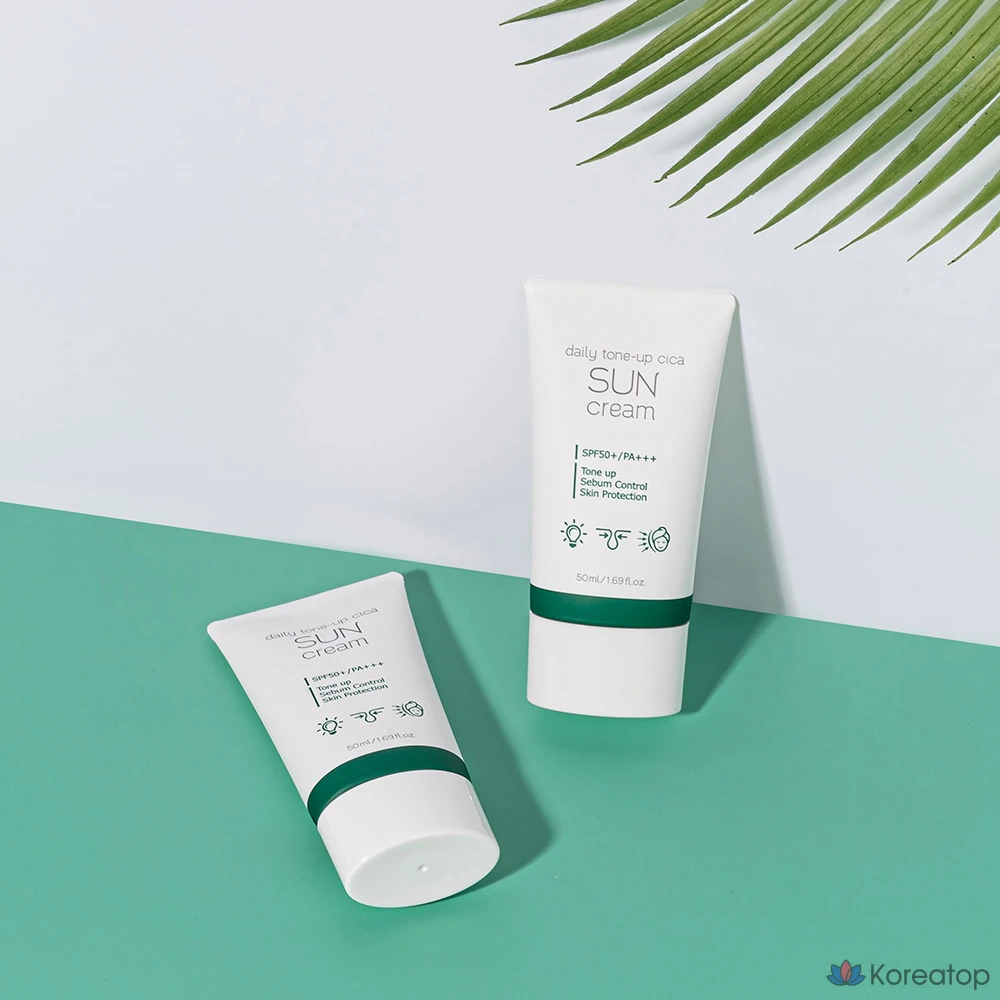 Солнцезащитный крем Prreti Daily Tone-Up Cica Sun Cream SPF50+ PA+++, 50 мл, 1 шт.