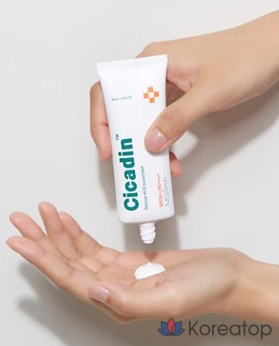 Солнцезащитный крем Missha Cicadin Rescue Mild Sun Cream SPF50+ PA++++, 40 мл, 1 шт.