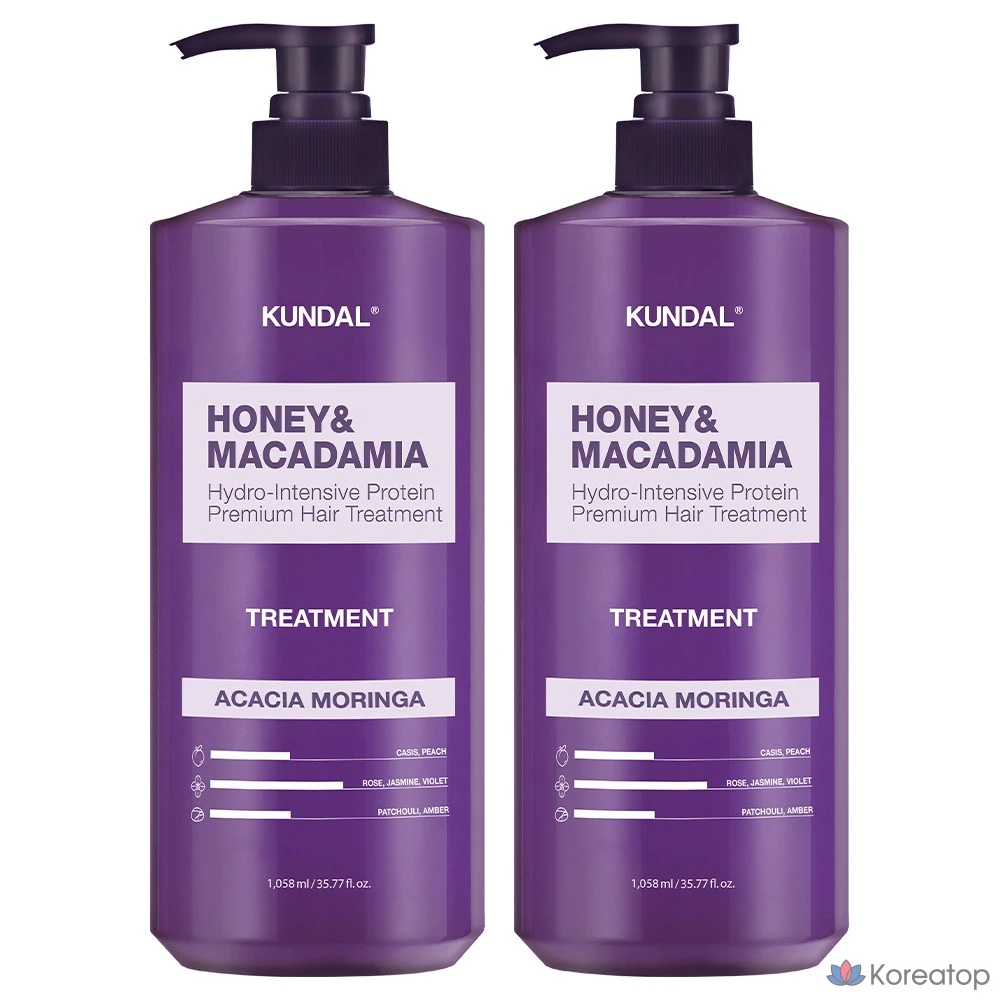 Кондиционер для волос Kundal Honey & Macadamia Hair Treatment Acacia Moringa, 1.058 л, 1 шт.