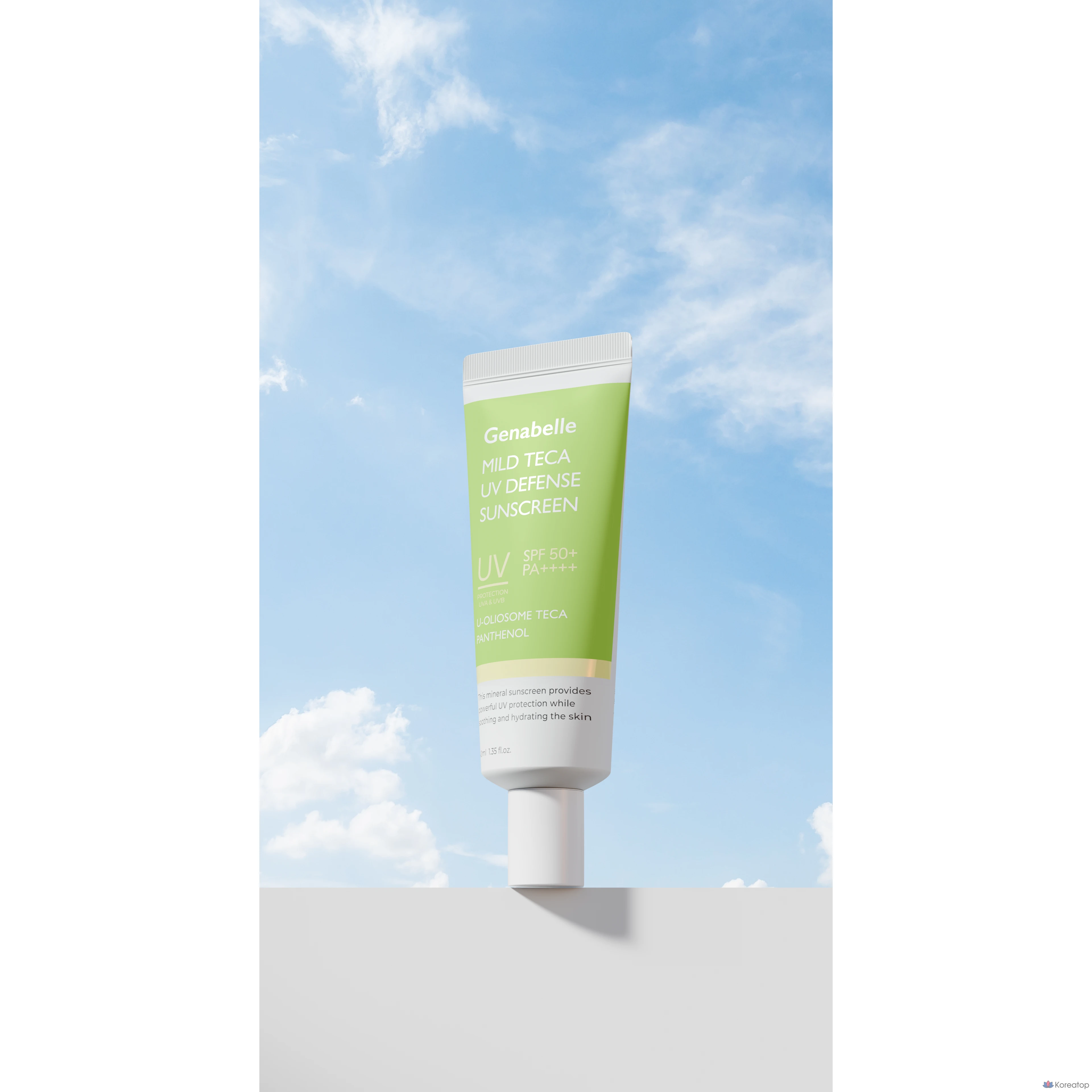 Солнцезащитный крем Genabelle Mild Teca UV Defense Sun Cream SPF50+ PA++++, 40 мл, 1 шт.