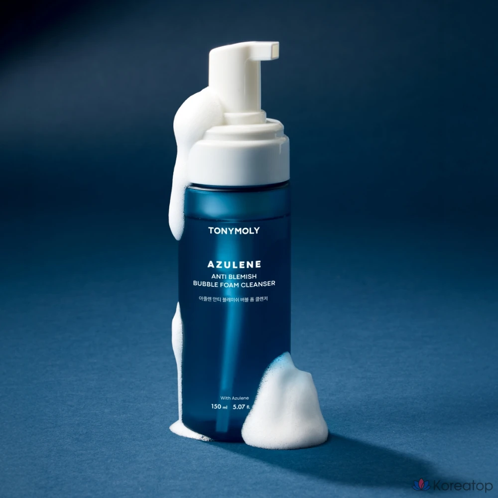 Пенка для умывания Tony Moly Azulene Anti-Blemish Bubble Foam Cleanser, 150 мл, 1 шт.