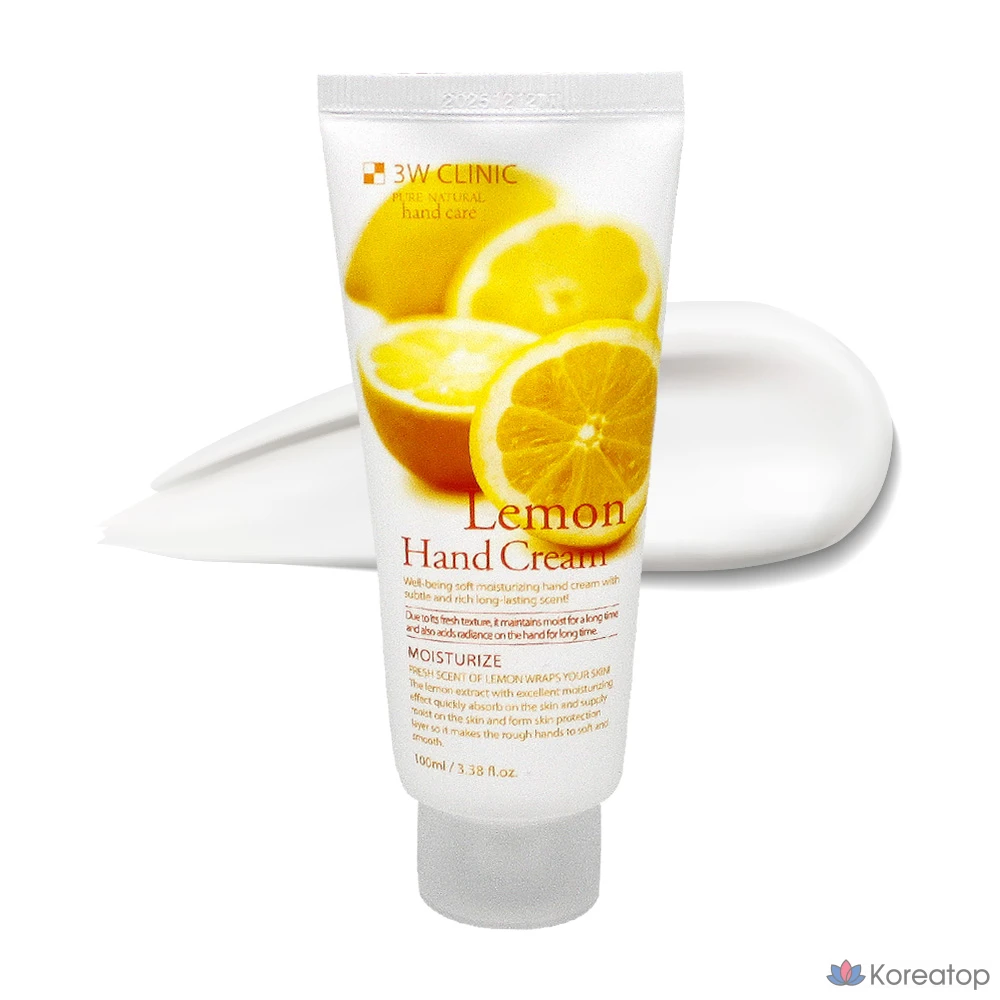 Увлажняющий крем для рук 3W Clinic Lemon Moisturizing Hand Cream, 100 мл, 1 шт.