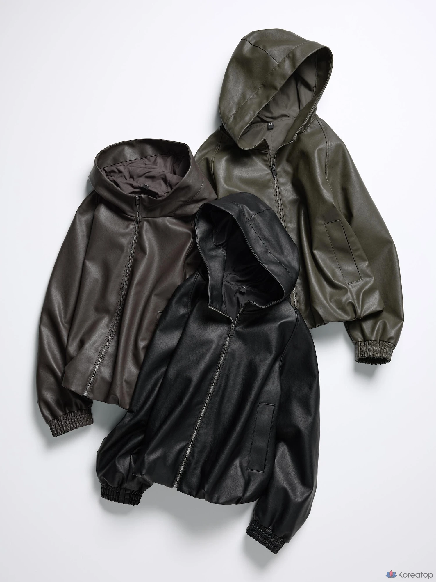 Куртка Uniqlo Fake Leather Balloon Hem, фото 6