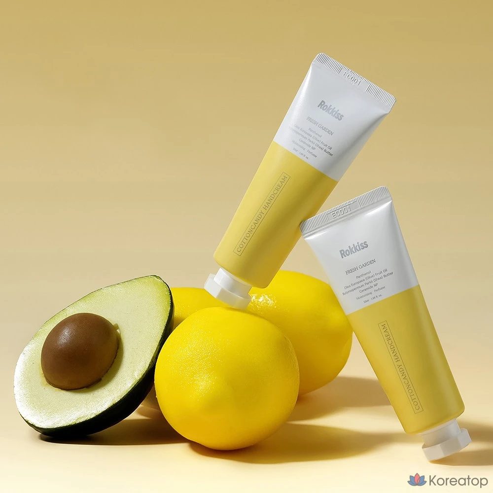 Крем для рук Rokkiss Cotton Candy Hand Cream, 4-piece Set (Lovely Rose + Fresh Garden + Fresh Berry + Cotton Milky), 200 г, 1 шт.