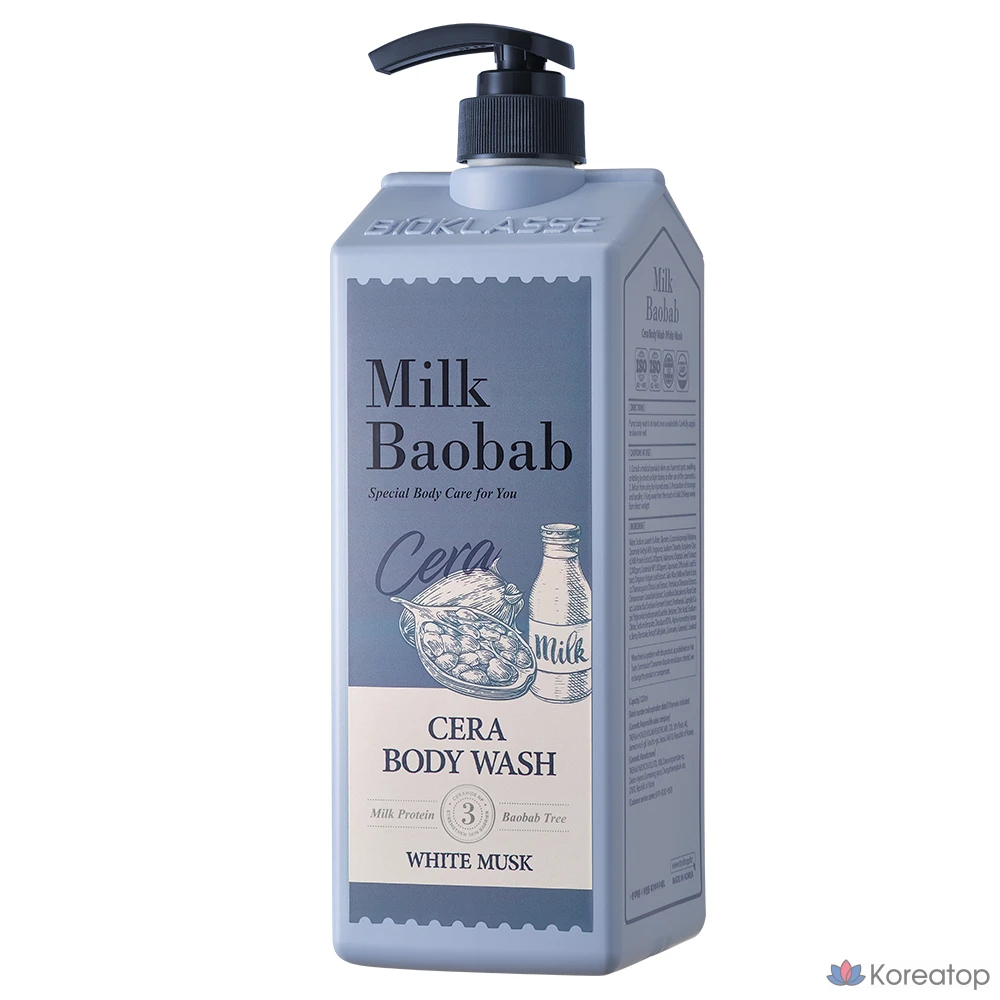 Гель для душа Milk Baobab Cera Body Wash White Musk, 1.2 л, 1 шт.