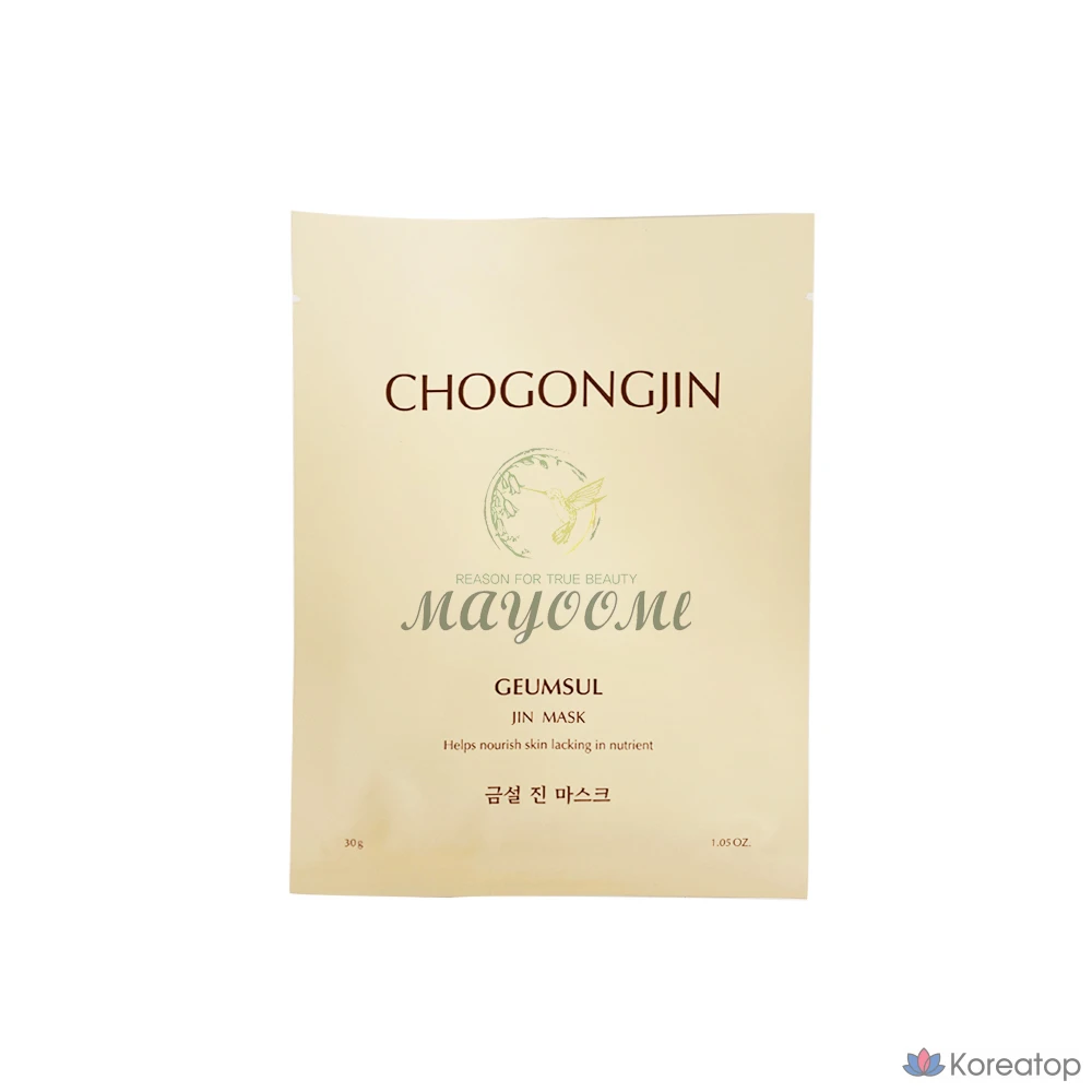 Тканевая маска для лица Chogongjin Geumseol Jin Mask, 30 г, 1 шт.