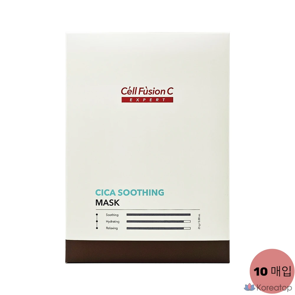 Тканевая маска для лица CELL FUSION C Expert Cica Soothing Mask, 25 г, 10 шт.