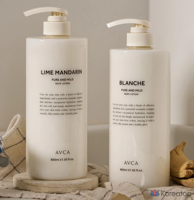 Лосьон для тела AVCA Pure & Mild Ceramide Body Lotion Tulip Veil, 800 мл, 1 шт.