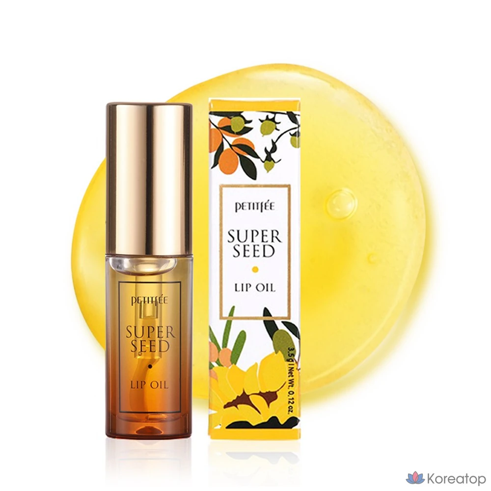Бальзам для губ Petitfee Super Seed Lip Oil, оттенок Golden Yellow, 3.5 г, 1 шт.