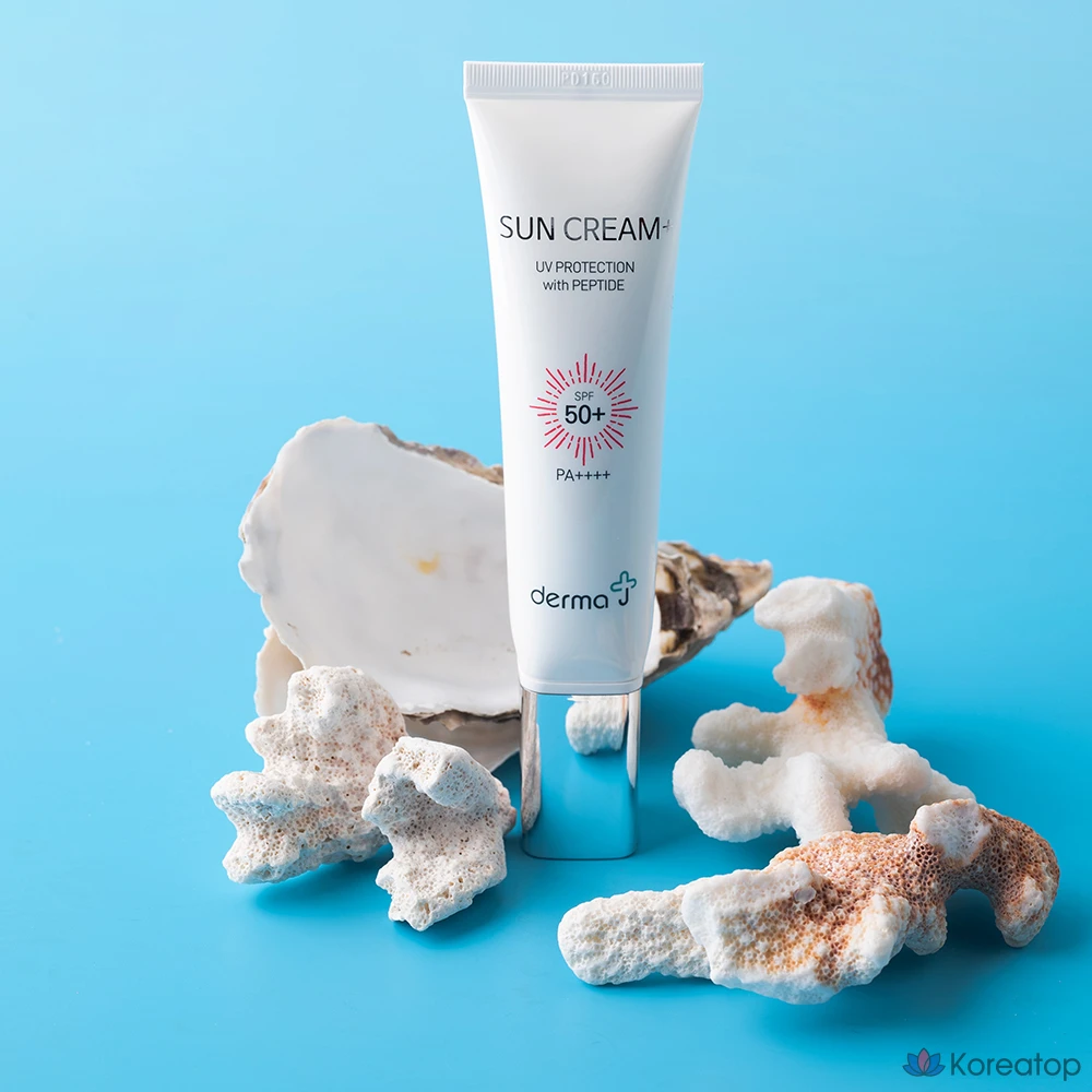 Солнцезащитный крем Derma J Peptastin Sun Cream Plus SPF50+ PA++++, 50 мл, 1 шт.