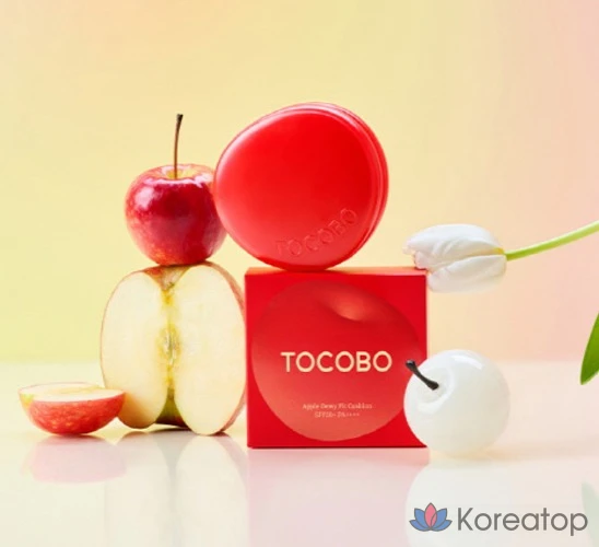 Кушон Tocobo Apple Dewy Fit Cushion, оттенок 17 Cloud, 15 г + 15 г, 1 шт., фото 5