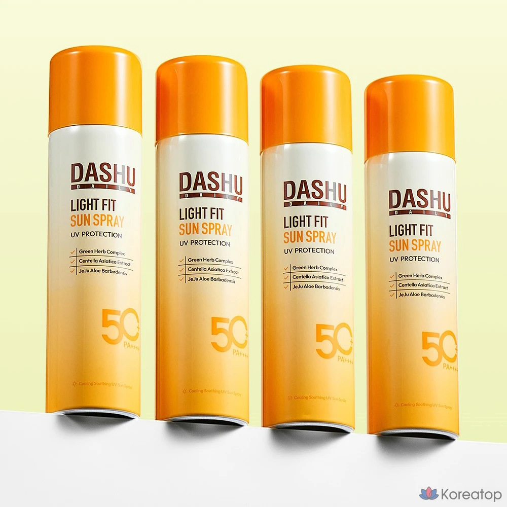 Солнцезащитный спрей DASHU Daily Light Fit Sun Spray SPF 50+ PA+++, 150 мл, 1 шт.