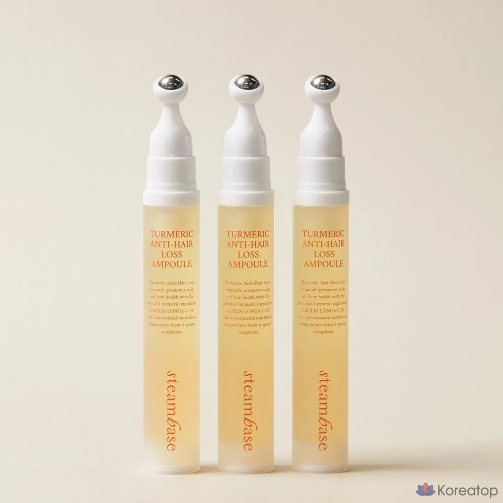 Ампульная сыворотка для волос и кожи головы Steambase Turmeric Cooling Soothing Hair Scalp Ampoule, 15 мл, 1 шт.