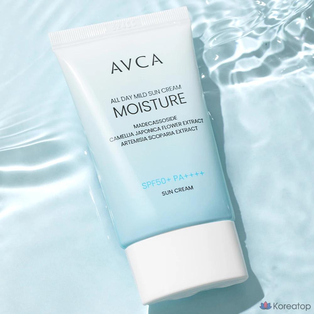 Солнцезащитный крем AVCA All Day Low Irritation Moisture Sun Cream SPF50+ PA++++, 35 мл, 1 шт.