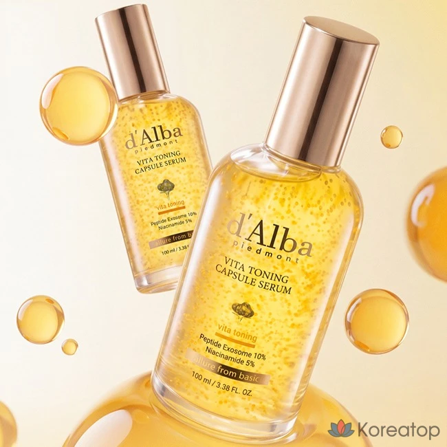 Сыворотка d'Alba Niacinamide 5% Vita Toning Capsule Serum, 100 мл, 1 шт.