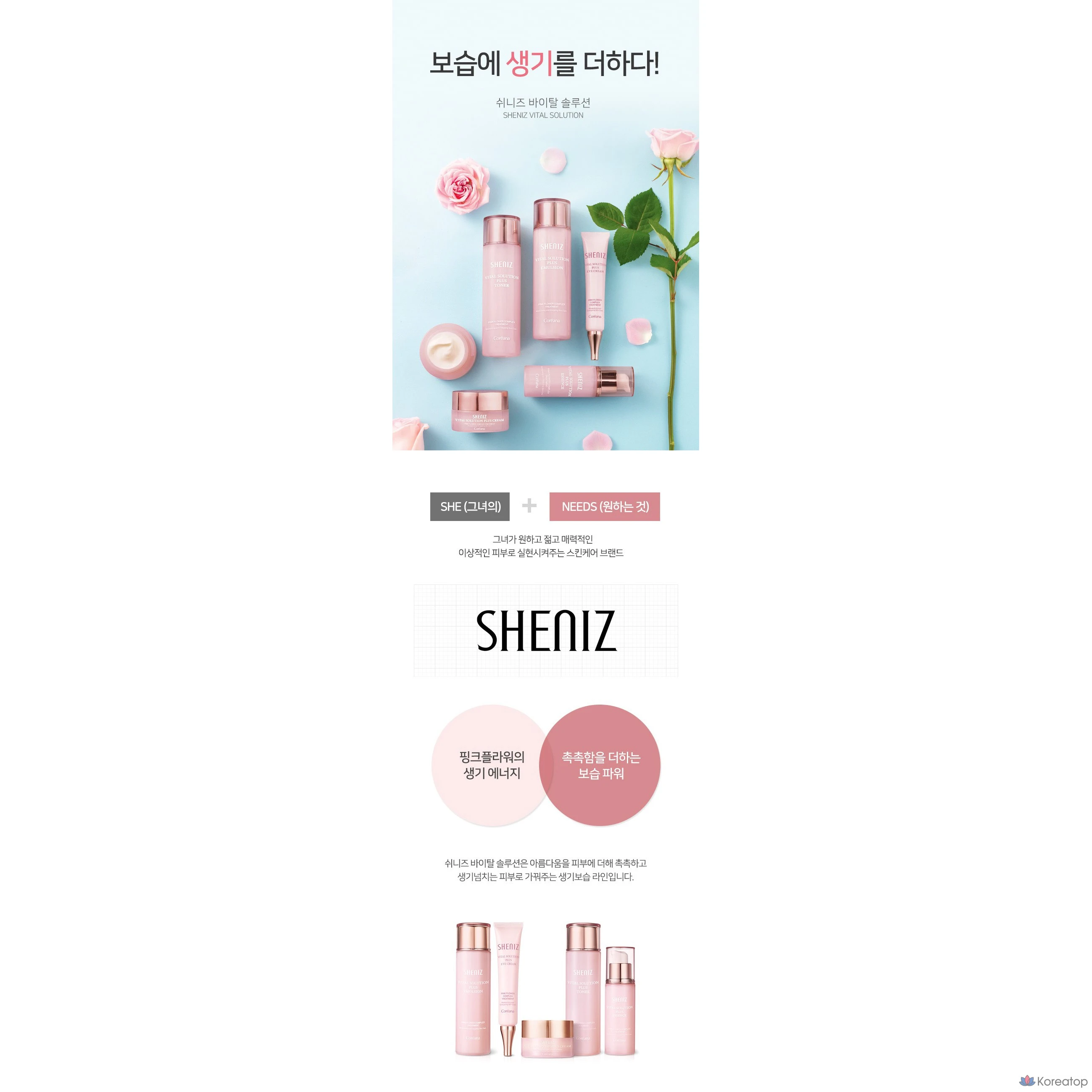 Набор для ухода Coreana Shiny's Vital Solution Plus 5-piece Set + White Truffle Nourishing Cream, 100 мл, 1 шт.