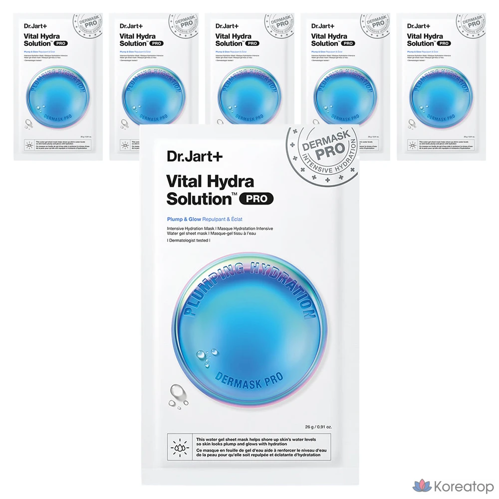 Тканевая маска для лица Dr. Jart+ Dermask Vital Hydra Solution Pro, 26 г, 6 шт.