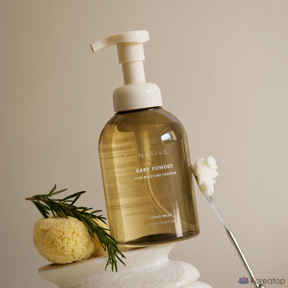 Пенка для рук AVCA Native Deep Moisture Foaming Hand Wash, аромат Baby Powder, 500 мл, 1 шт.