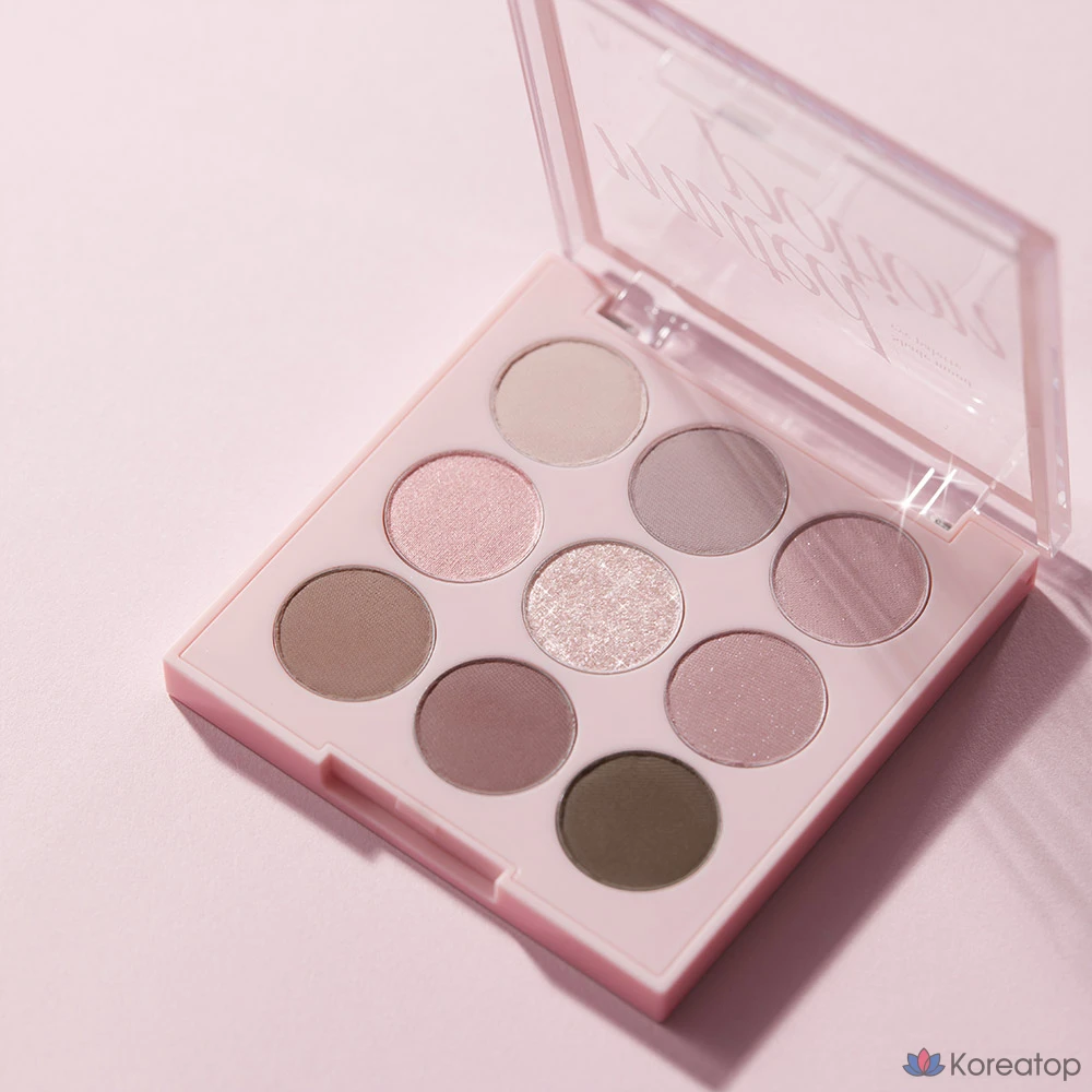 Палетка теней для век Mqny Shade Mood 9 Pan Eyeshadow Palette, смешанные оттенки, 1 шт.
