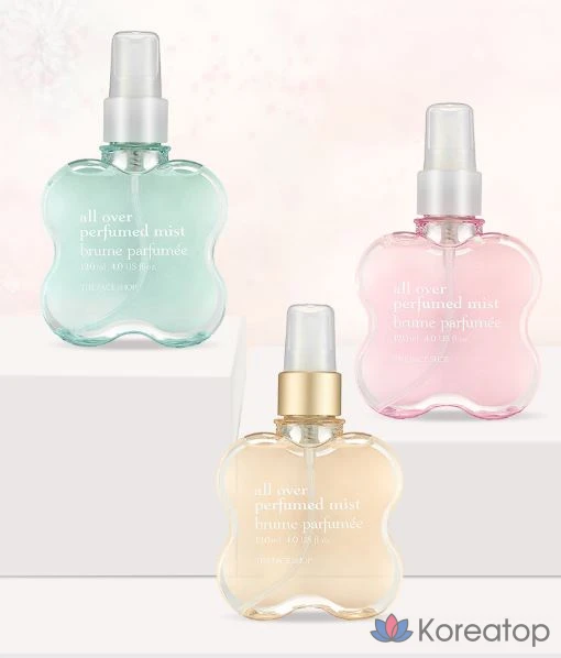 Туалетная вода The Face Shop All Over Perfume Mist, оттенок 02 Baby Musk, 120 мл, 1 шт.