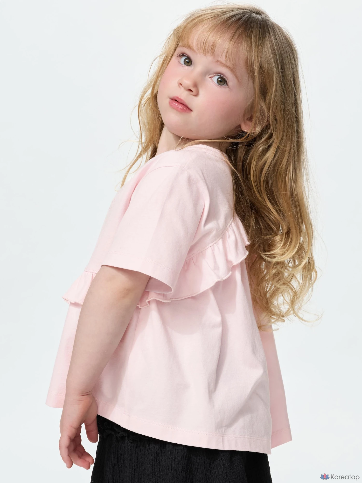 Футболка для девочек Uniqlo Frill T-Shirt