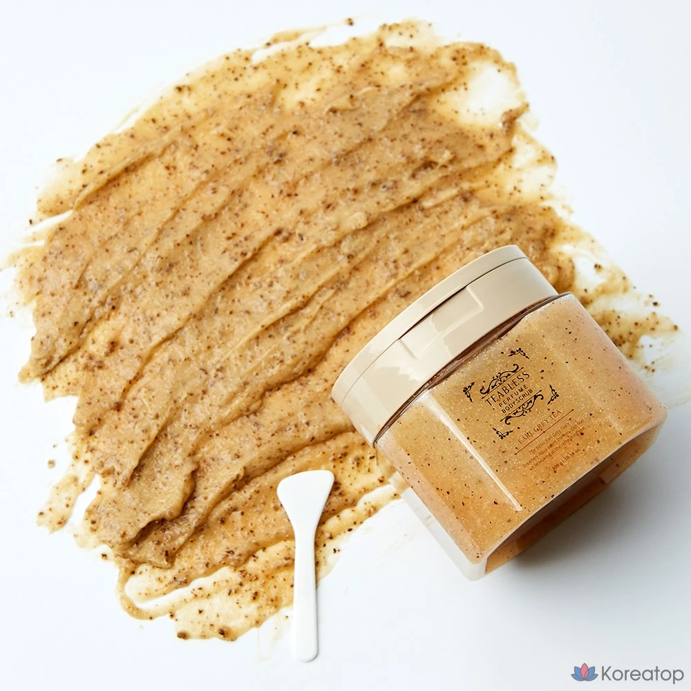 Скраб для тела TEABLESS Earl Grey Tea Jam Body Scrub, аромат Greenaria Aqua, 300 г, 1 шт.