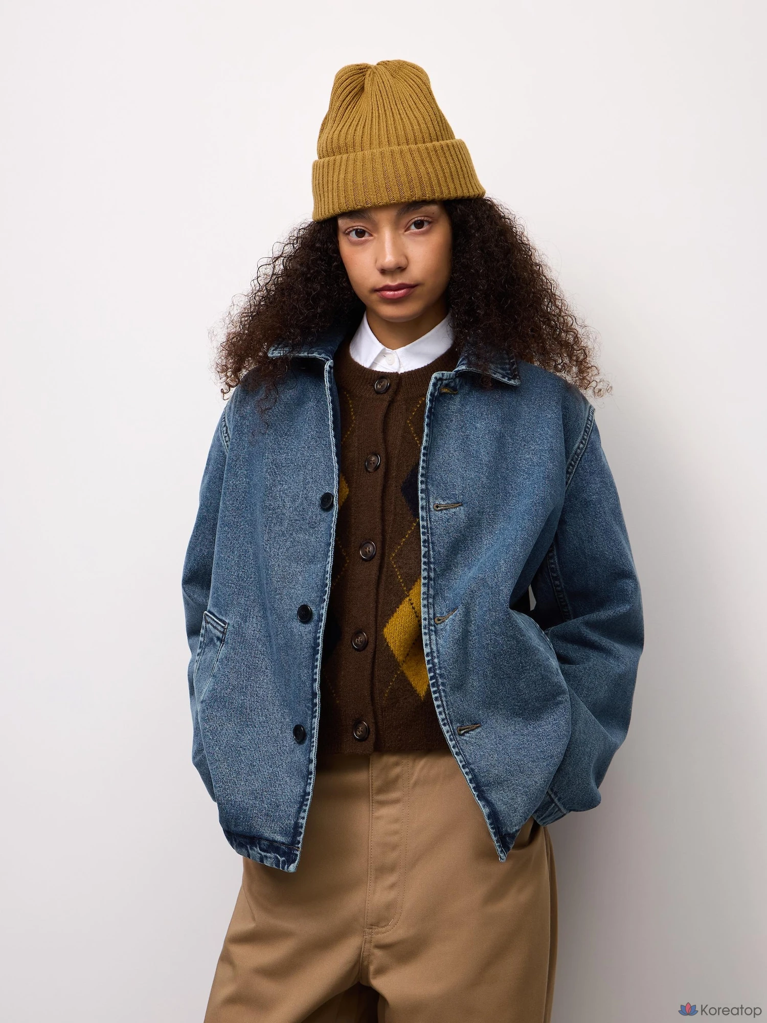 Джинсовая рабочая куртка Uniqlo Denim Work Jacket