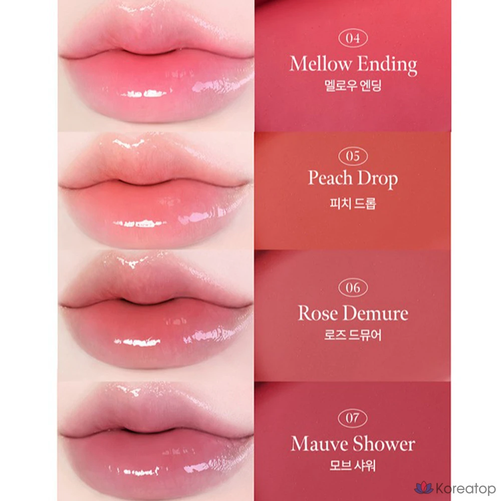 Глосс для губ Milk Touch Dew Stain Sheer Lip Gloss, оттенок 05 Peach Drop, 1 шт., фото 5