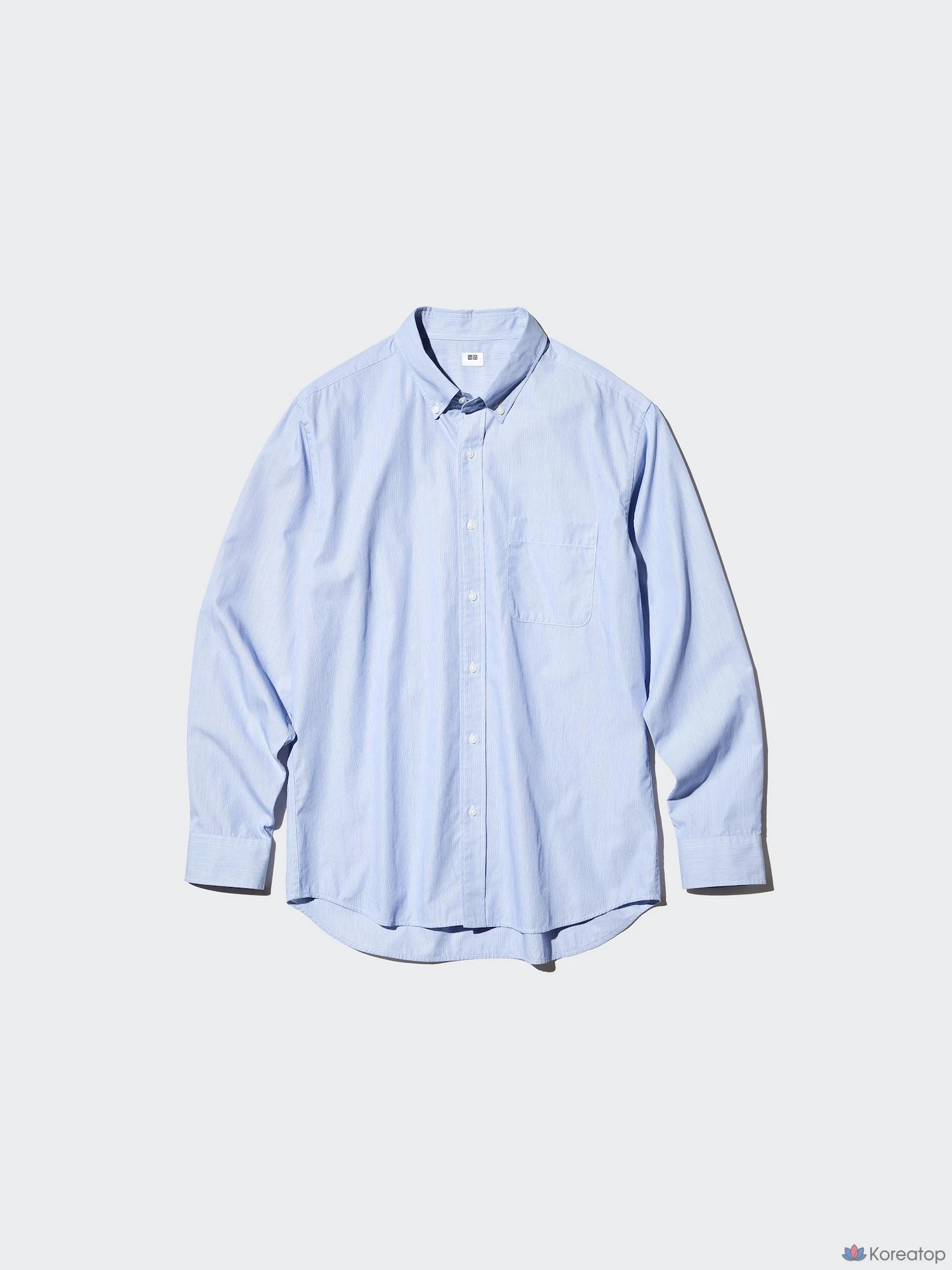 Рубашка Uniqlo Broadcloth Shirt (Button-Down Collar) Hairline, фото 6