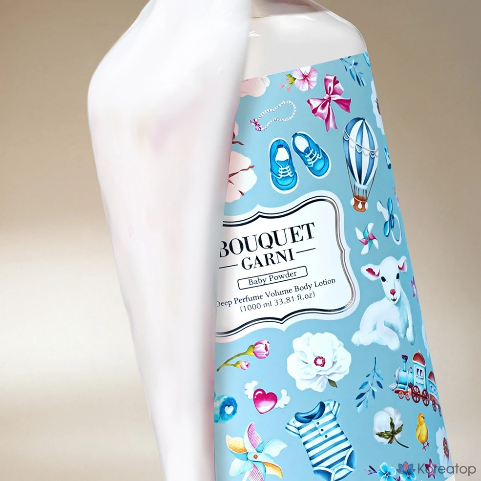 Лосьон для тела Bouquet Garni Deep Perfume Volume Body Lotion, аромат Baby Powder, 1 л, 1 шт.