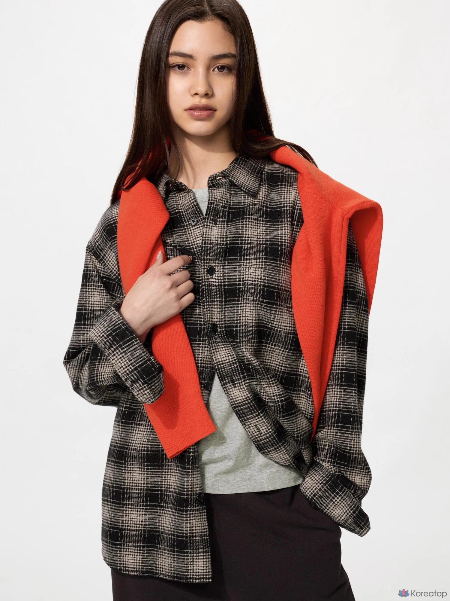 Фланелевая рубашка Uniqlo Ombre Check C