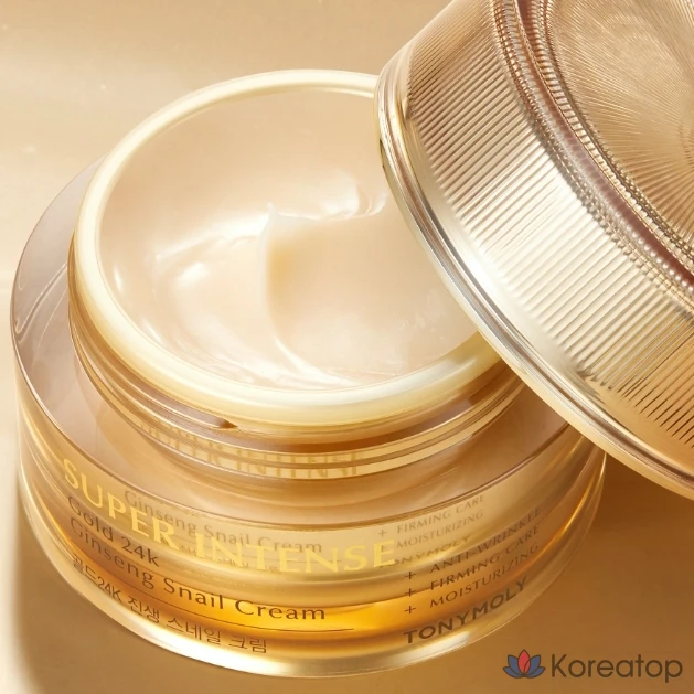 Крем Tony Moly Super Intense Gold 24K Jinsaeng Snail Cream, 50 мл, 1 шт.