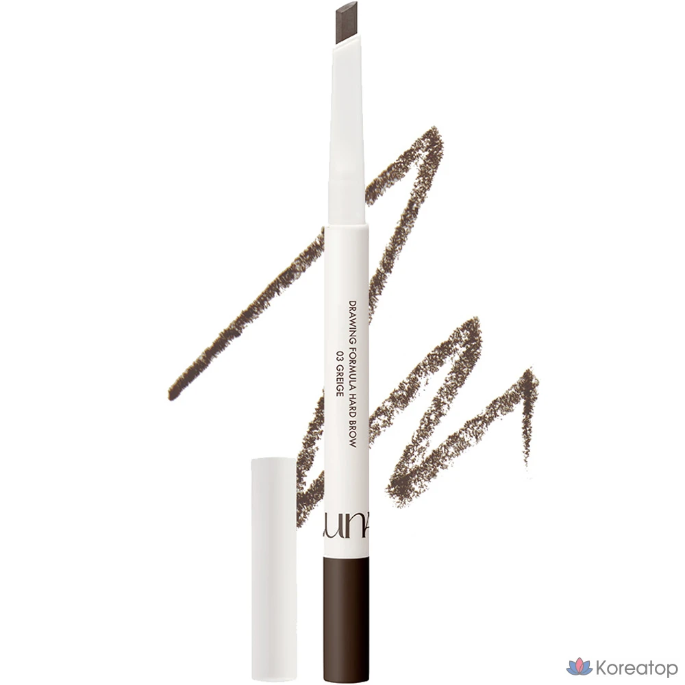 Карандаш для бровей Luna Drawing Formula Hard Eyebrow Auto Pencil, оттенок 03 Grayish, 0.3 г, 1 шт.