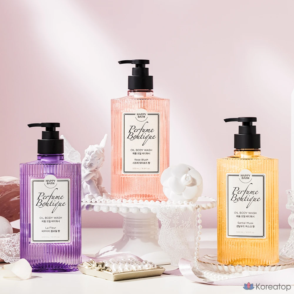Гель для душа Happy Bath Perfume Boutique Oil Body Wash Sandalwood Musk, 500 мл, 1 шт.