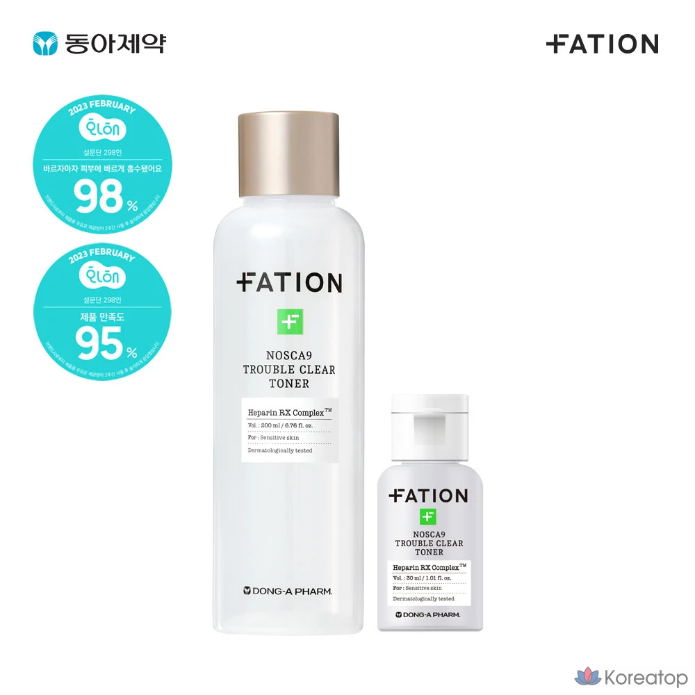 Тонер FATION No Scar Nine Trouble Clear Toner, 230 мл, 1 шт.