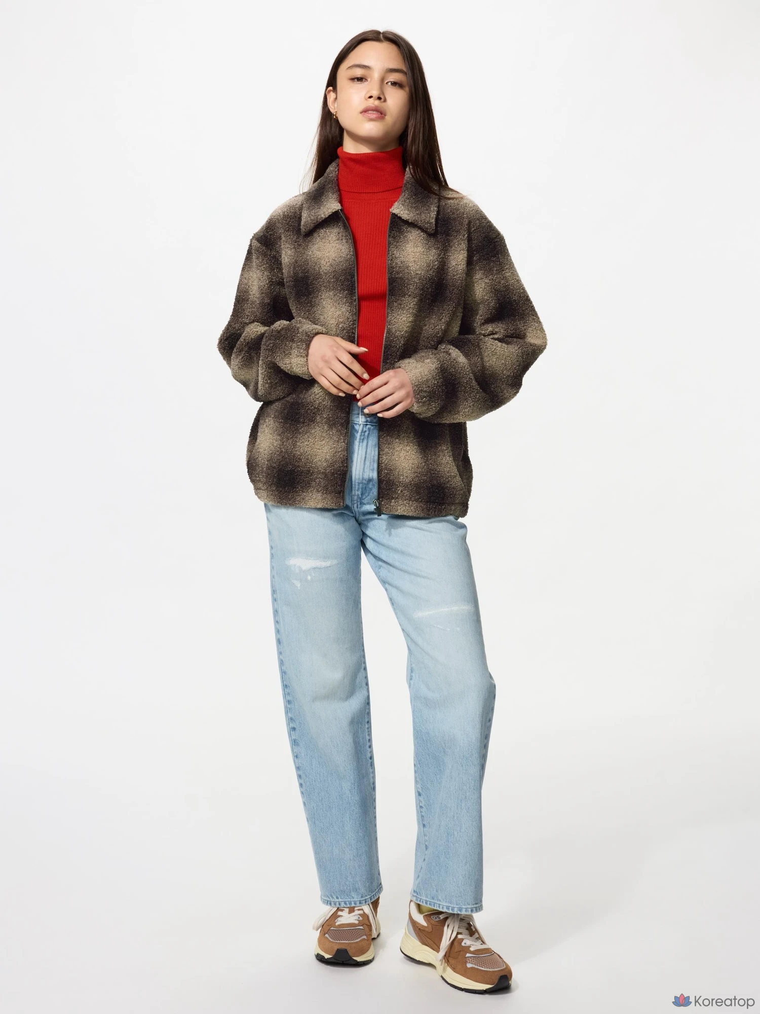 Куртка-блузон Uniqlo Boa Fleece Blouson Print