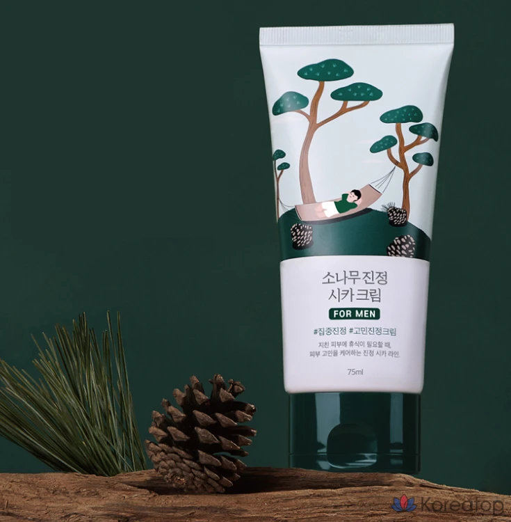 Крем для лица Round Lab For Men Pine Calming Cica Cream, 75 мл, 1 шт.