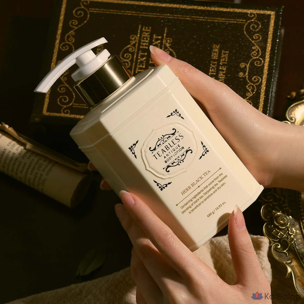 Лосьон для тела TEABLESS Antique Body Lotion Herb Black Tea, 480 г, 1 шт.