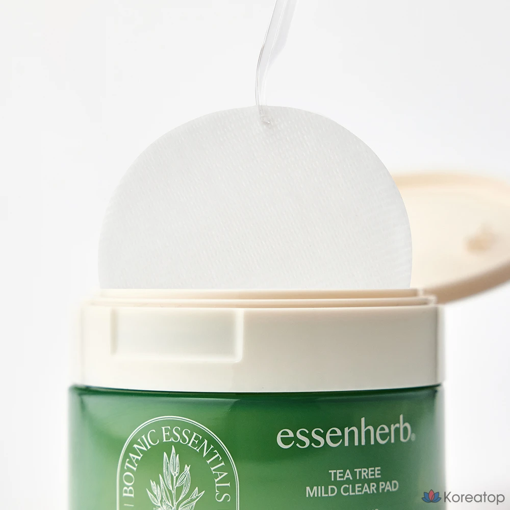 Пэды для лица EssenHerb Tea Tree Mild Clear Pad, 160 г, 60 шт.