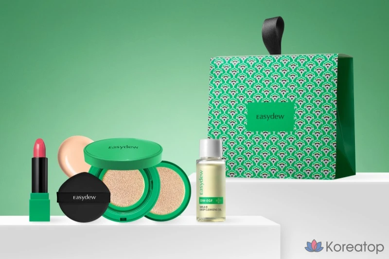Набор для ухода Easydew Gimi Cushion Gift Set (Lipstick + Cushion + Cleansing Oil), 1 шт.