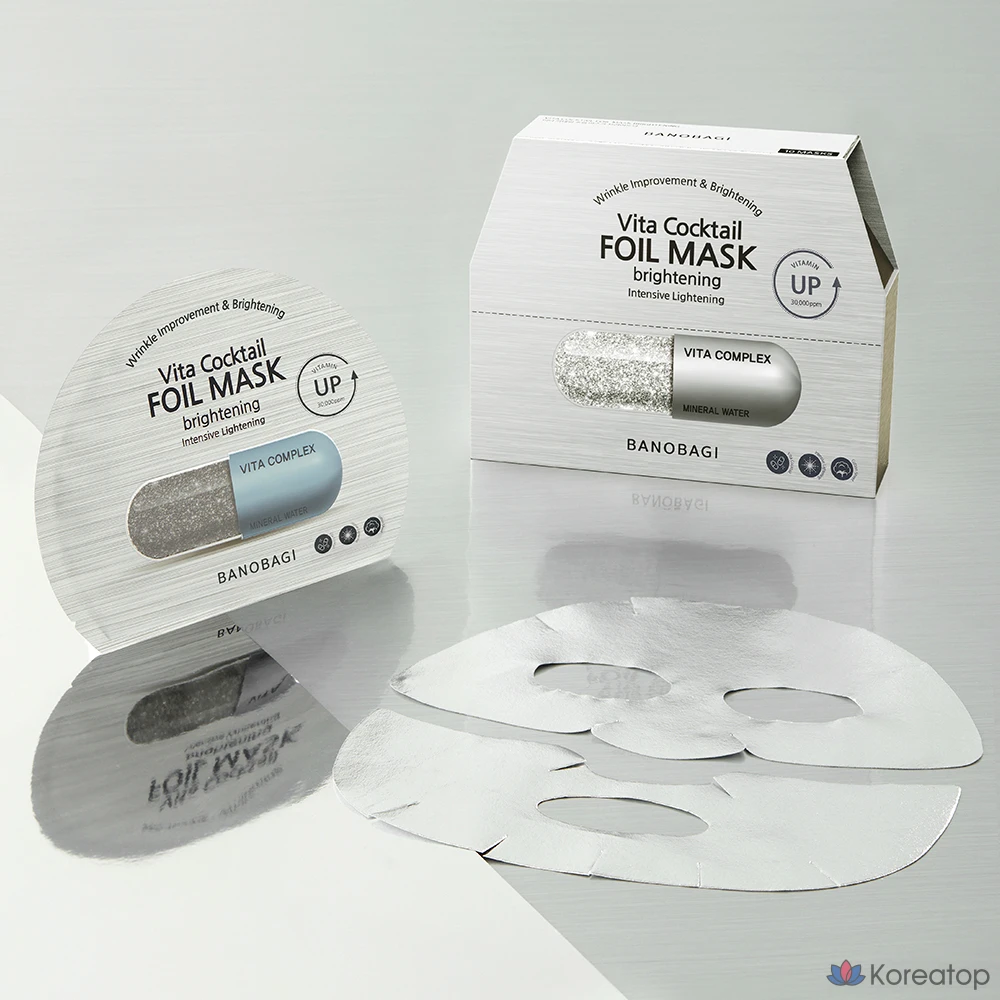 Тканевая маска для лица Banobagi Vita Cocktail Foil Mask Brightening, 300 мл, 30 шт., фото 2